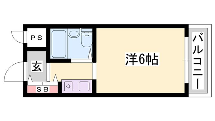 兵庫県加古川市加古川町本町(マンション)の賃貸物件の間取り
