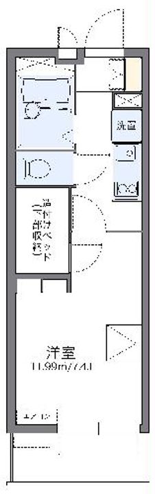レオパレス竹松の間取り