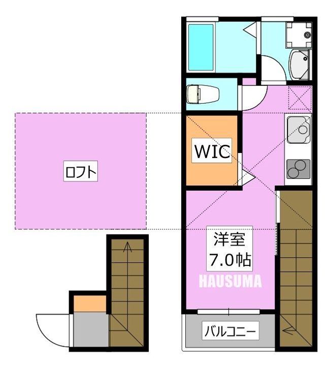 メゾンドコダチの間取り