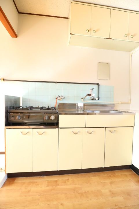 岡山県倉敷市松島(マンション)の賃貸物件のキッチン