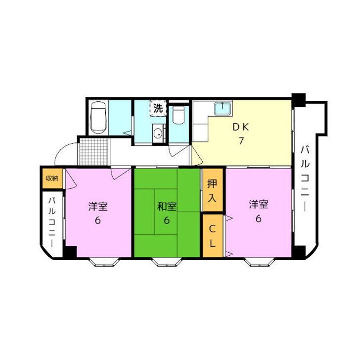 ウィステリアコート山之内の間取り