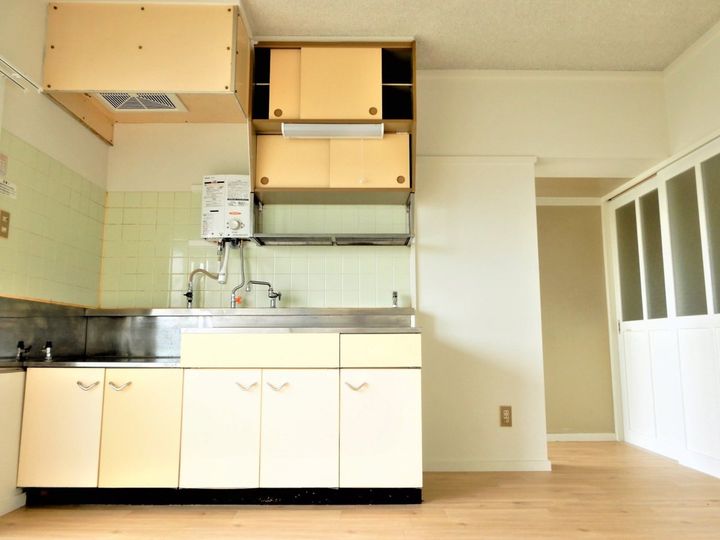 ビレッジハウス矢巾2号棟のキッチン