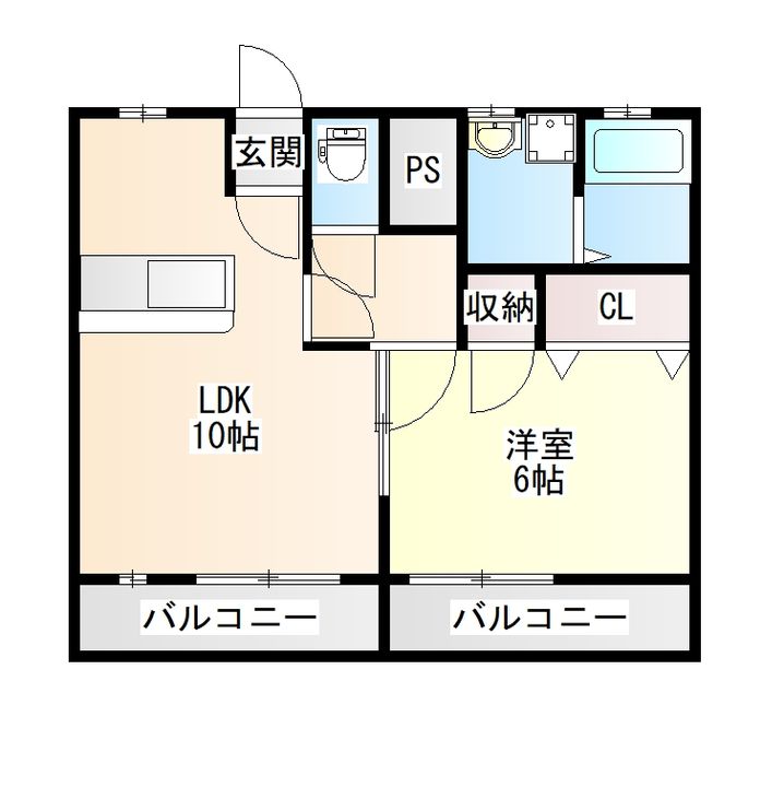 宮城県仙台市青葉区五橋2(マンション)の賃貸物件の間取り