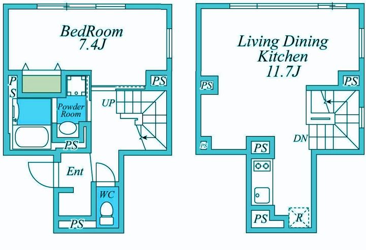 東京都目黒区目黒本町5(マンション)の賃貸物件の間取り