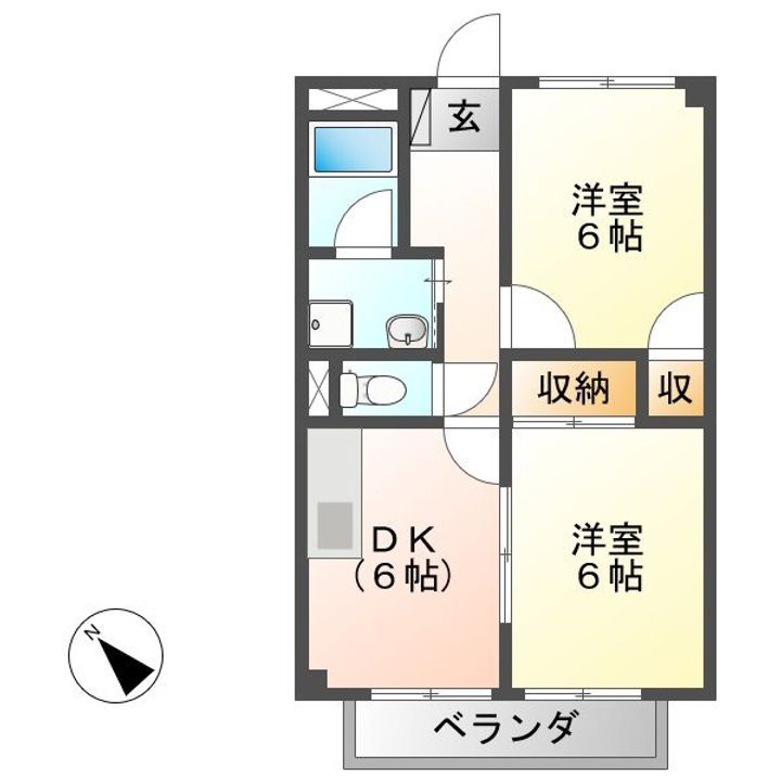 フォレスタ恵那の間取り