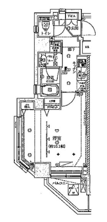 クレイシア神楽坂の間取り