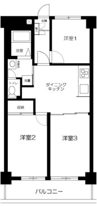 東京都練馬区桜台3(マンション)の賃貸物件の間取り