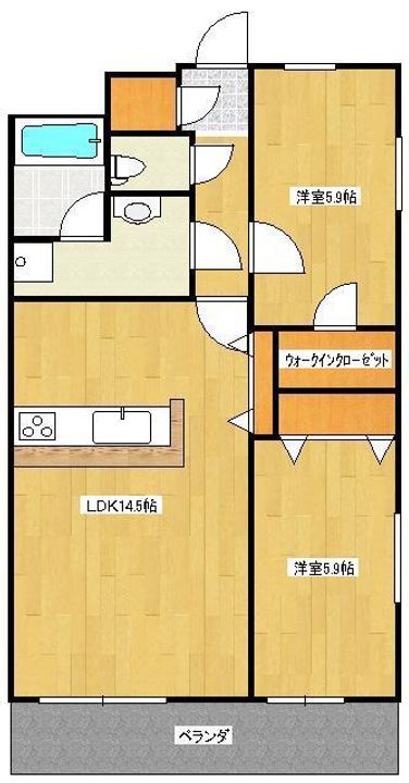 エトワール幸田の間取り