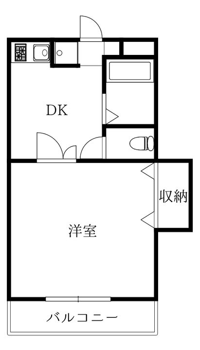 徳島県徳島市上助任町三本松(マンション)の賃貸物件の間取り