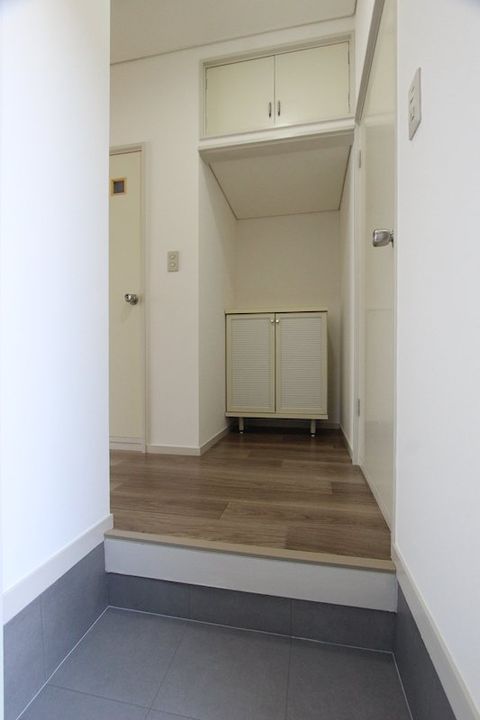 ヴィラエバグリーンAの玄関