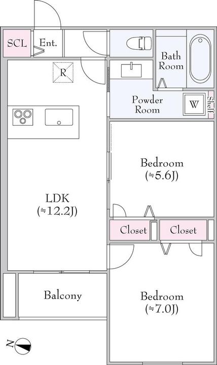 ヴェント荻窪の間取り