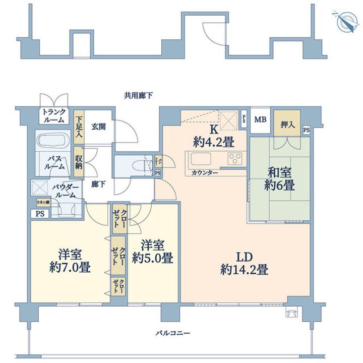 レイディアントシティ戸塚の間取り