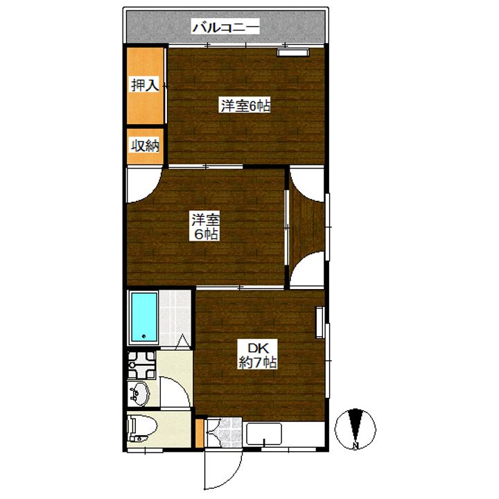 藤香ハイツの間取り