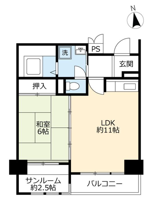 URアーバニア大須の間取り