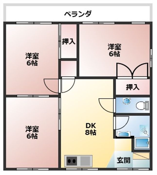 カーサ丸徳3の間取り