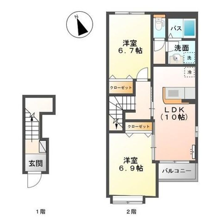 サニーポート エルの間取り