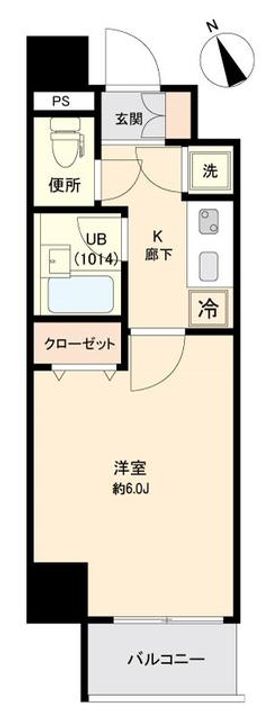 東京都江東区福住1(マンション)の賃貸物件の間取り