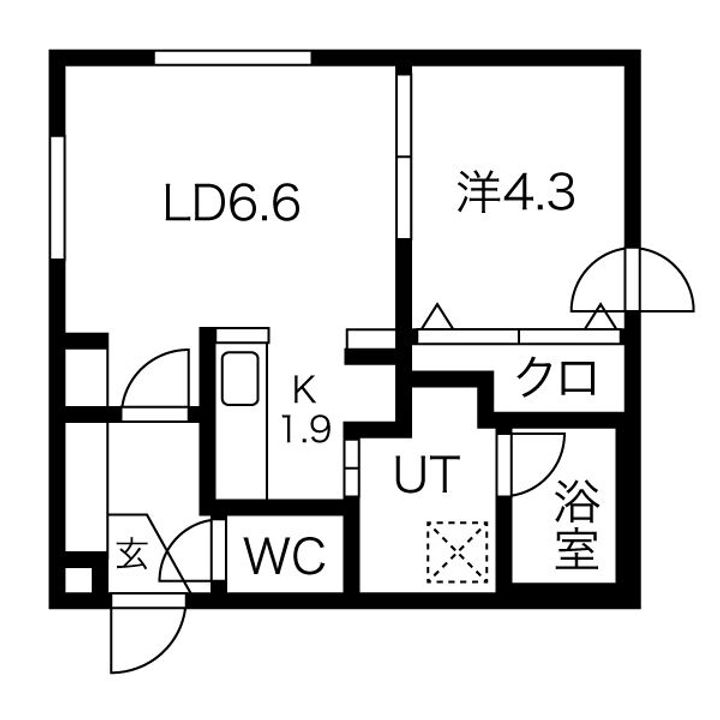 FIORITURA MOTOMACHI(フィオリトゥラ モトマチ)の間取り