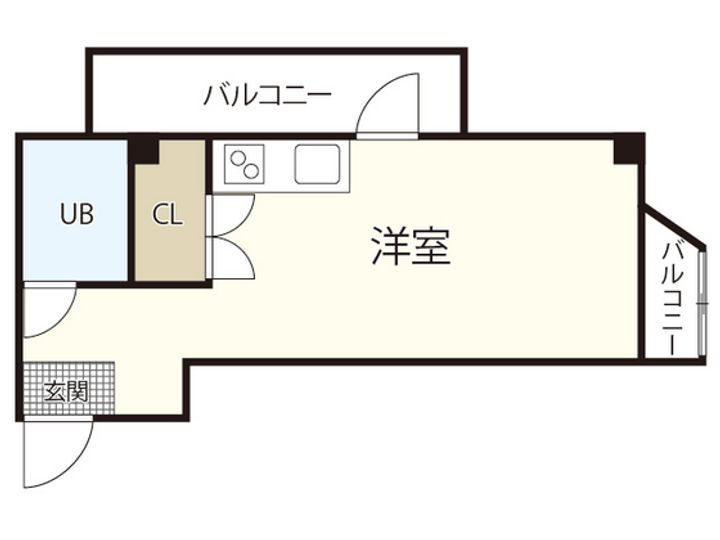 広島県広島市南区宇品東2(アパート)の賃貸物件の間取り