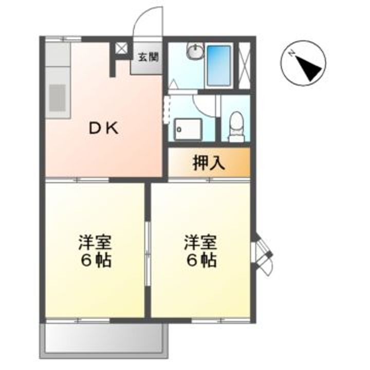 コーポ松ヶ丘の間取り