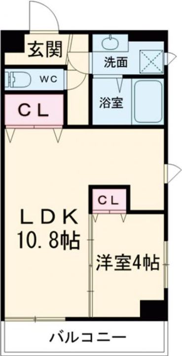 群馬県高崎市江木町(マンション)の賃貸物件の間取り