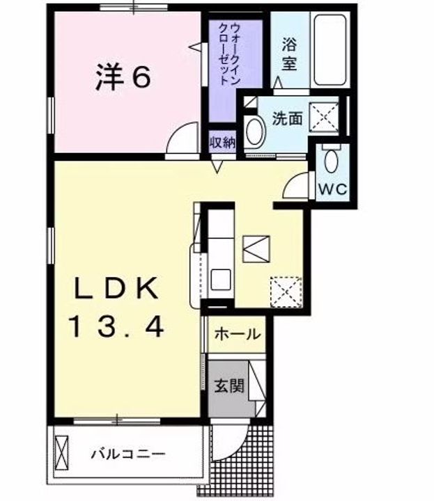 ペルル東浜IIの間取り
