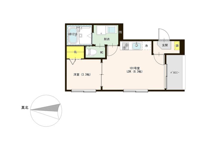 ハーモニーテラス花園寺ノ内町の間取り