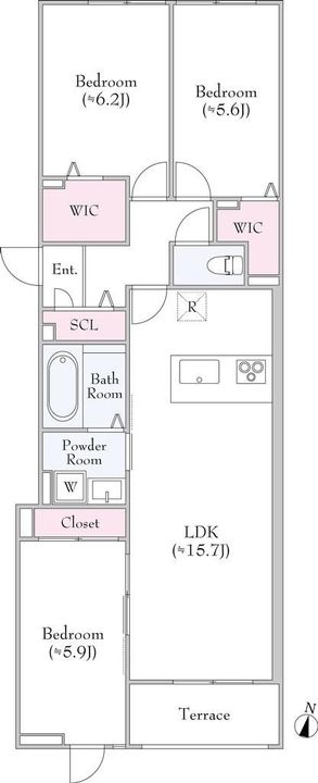 ヴェント荻窪の間取り
