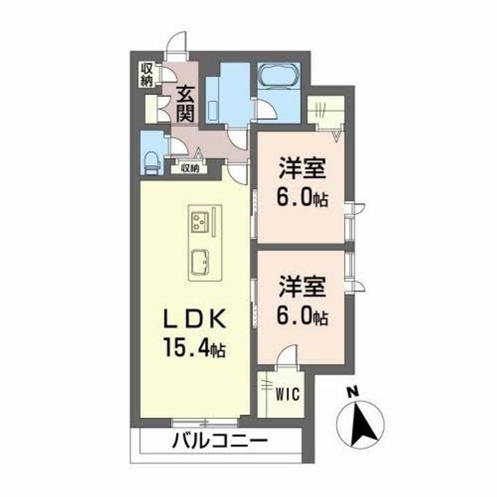 クレヴィアの間取り