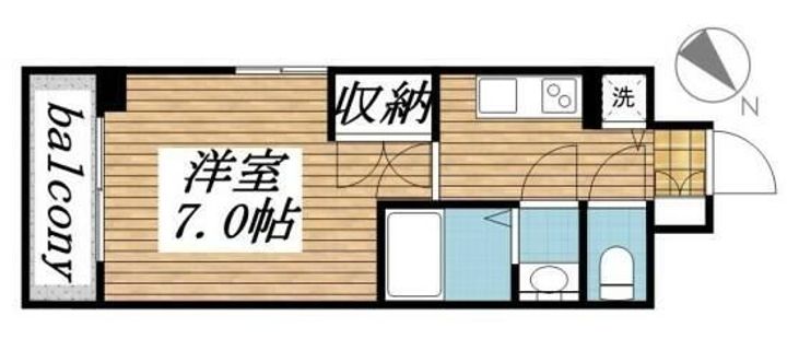 東京都中央区勝どき2(マンション)の賃貸物件の間取り