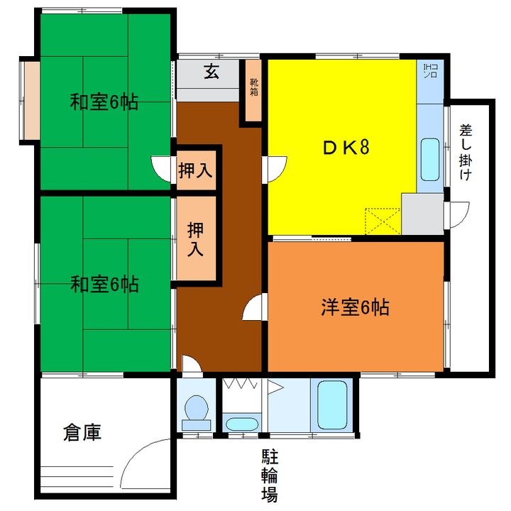 山口県宇部市草江1(一戸建)の賃貸物件の間取り