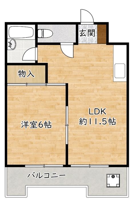トゥリオーニ豊中南の間取り
