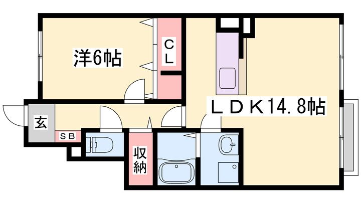 ソレアード・コーポの間取り