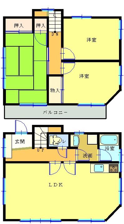 神奈川県逗子市小坪2(一戸建)の賃貸物件の間取り