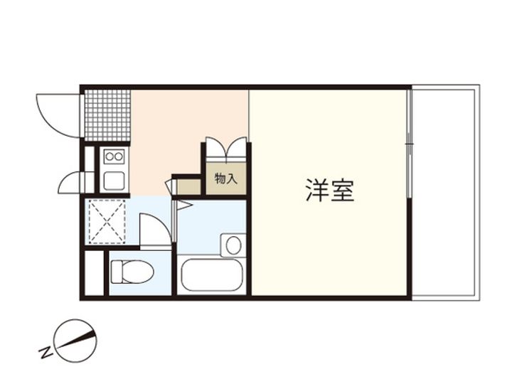 レオパレスシンセーの間取り