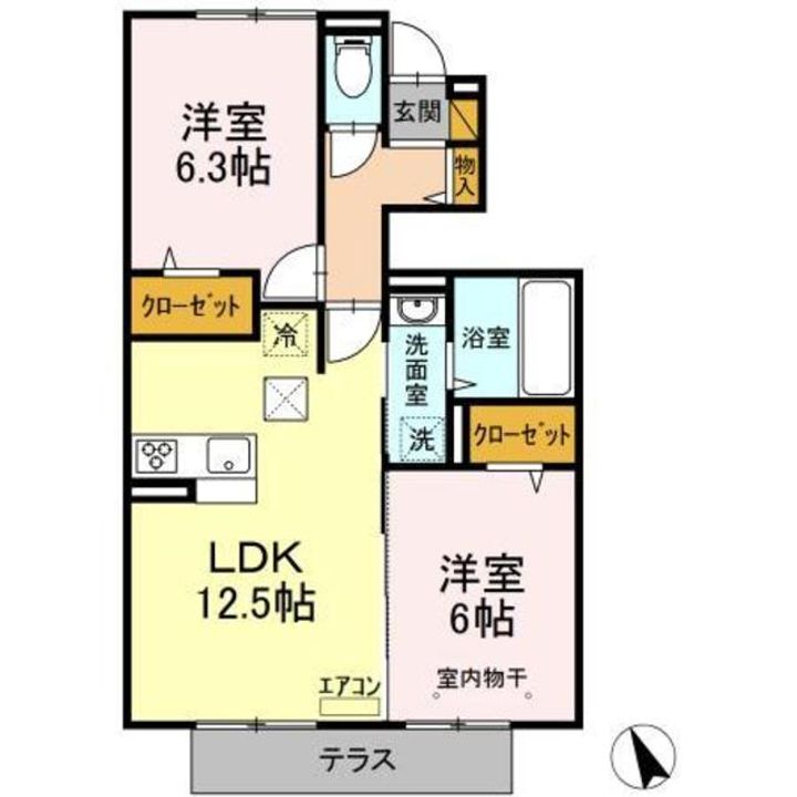 リヴェールIIの間取り