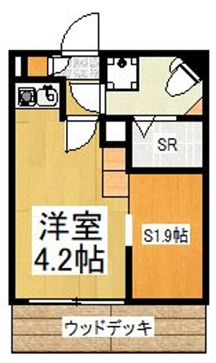 東京都東村山市萩山町1(アパート)の賃貸物件の間取り