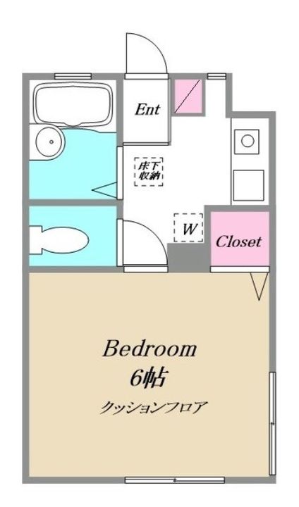 東京都中野区沼袋1(アパート)の賃貸物件の間取り
