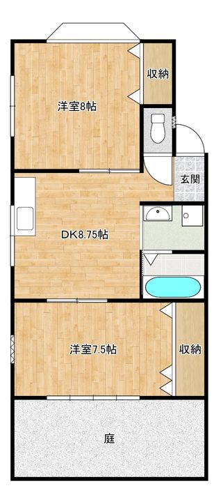 めぞんDE竹島の間取り