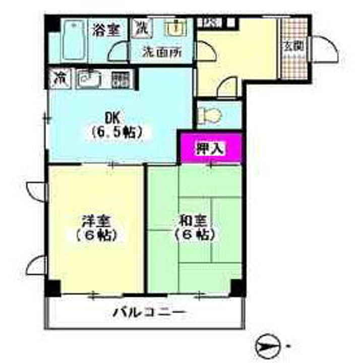 ルパルク萩中の間取り