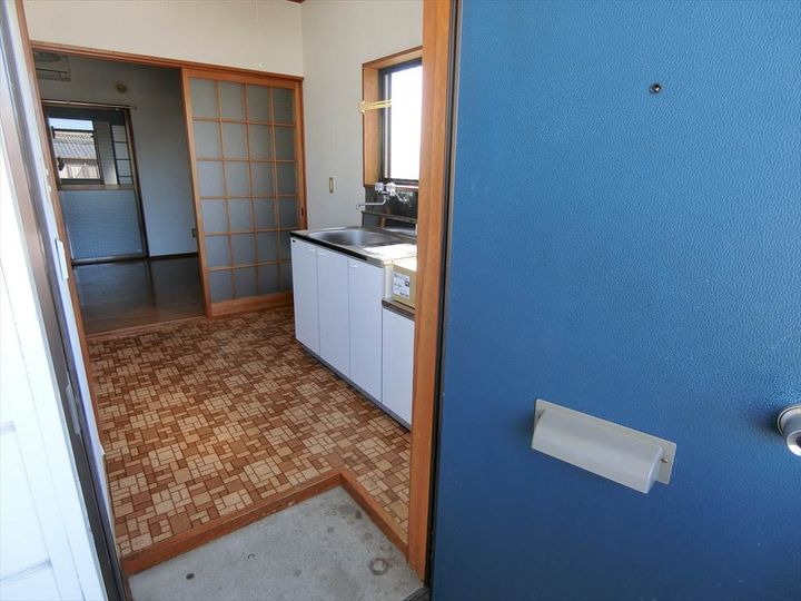 スマイルハイツの玄関