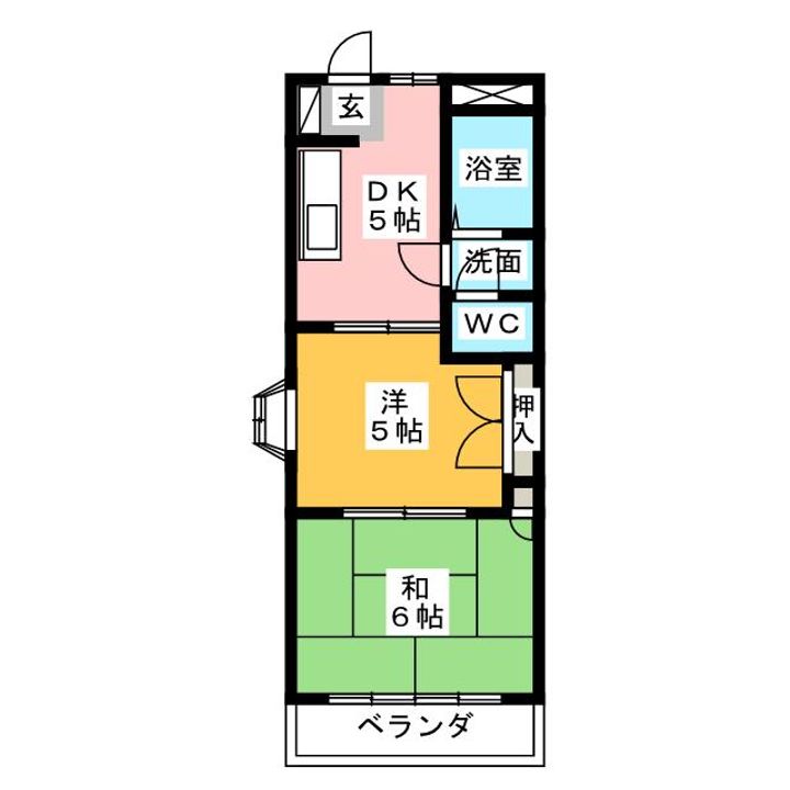 第2フラワーアイランド二本松の間取り