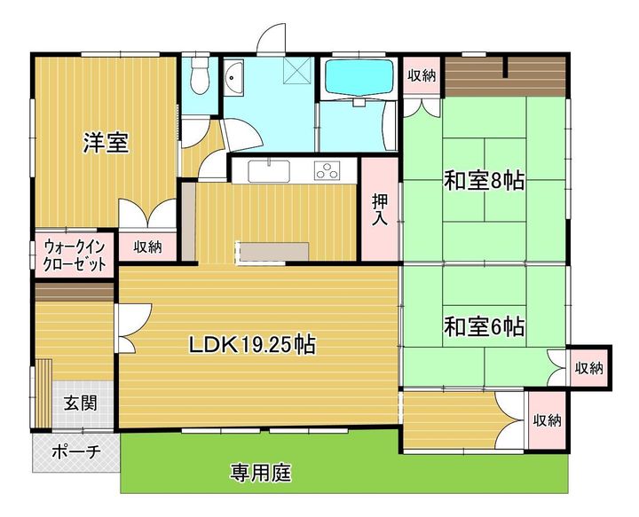 千葉県木更津市港南台1(一戸建)の賃貸物件の間取り