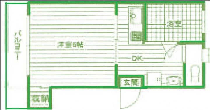 大阪府大阪市福島区福島5(マンション)の賃貸物件の間取り