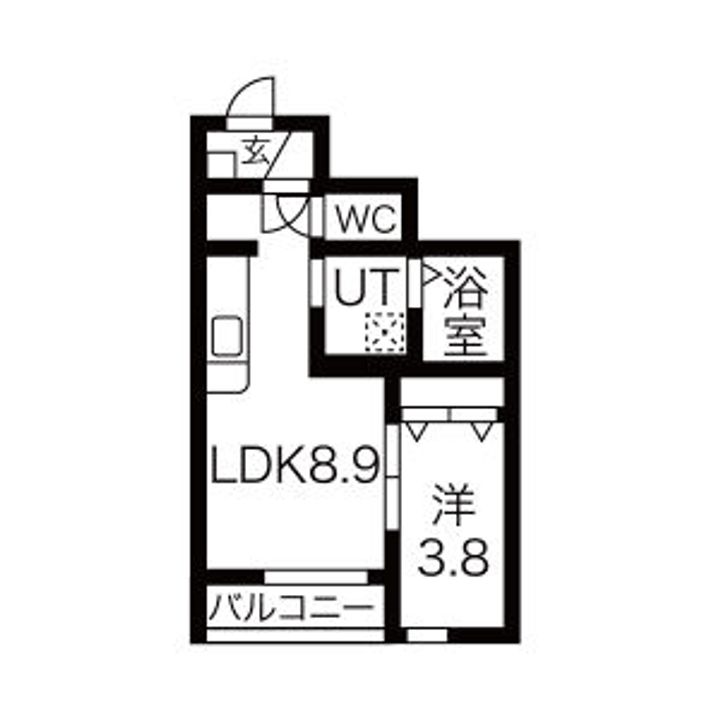 オリーブ5番館の間取り