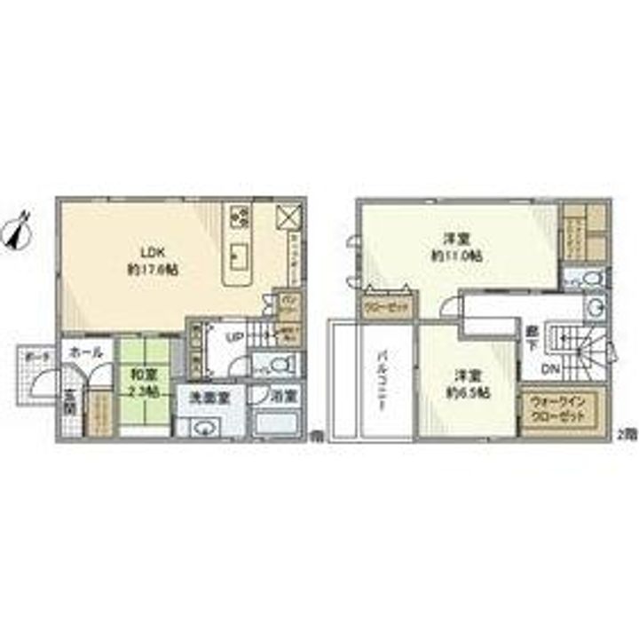 愛知県長久手市西浦(一戸建)の賃貸物件の間取り