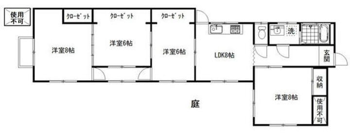 神奈川県横浜市青葉区大場町(一戸建)の賃貸物件の間取り