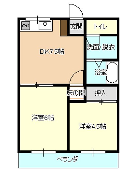 コーポ246の間取り