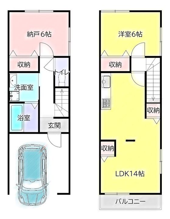 京都府宇治市広野町大開(一戸建)の賃貸物件の間取り
