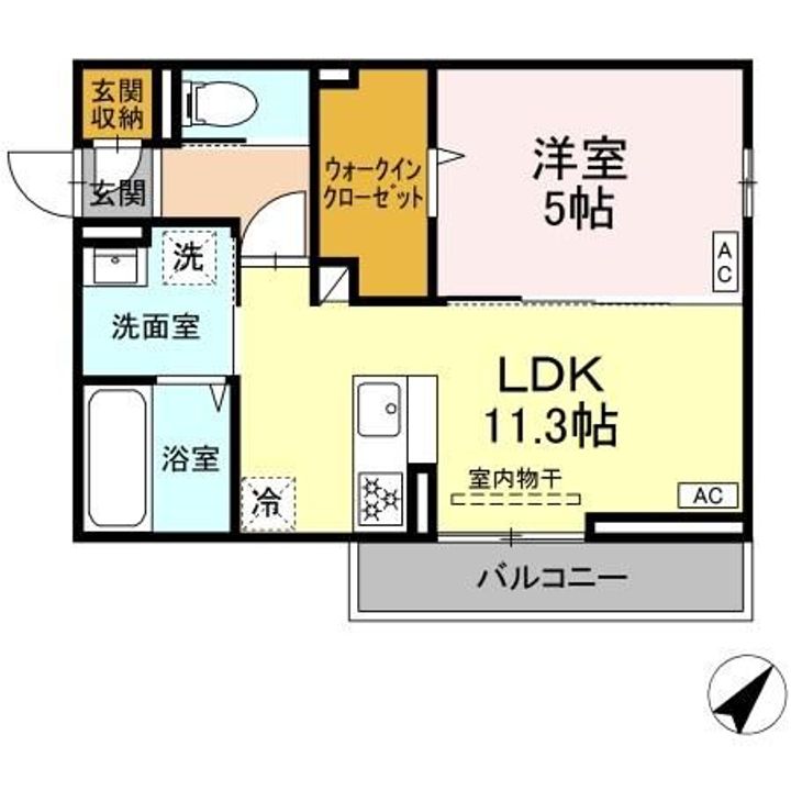 ディアライズ久米中央の間取り